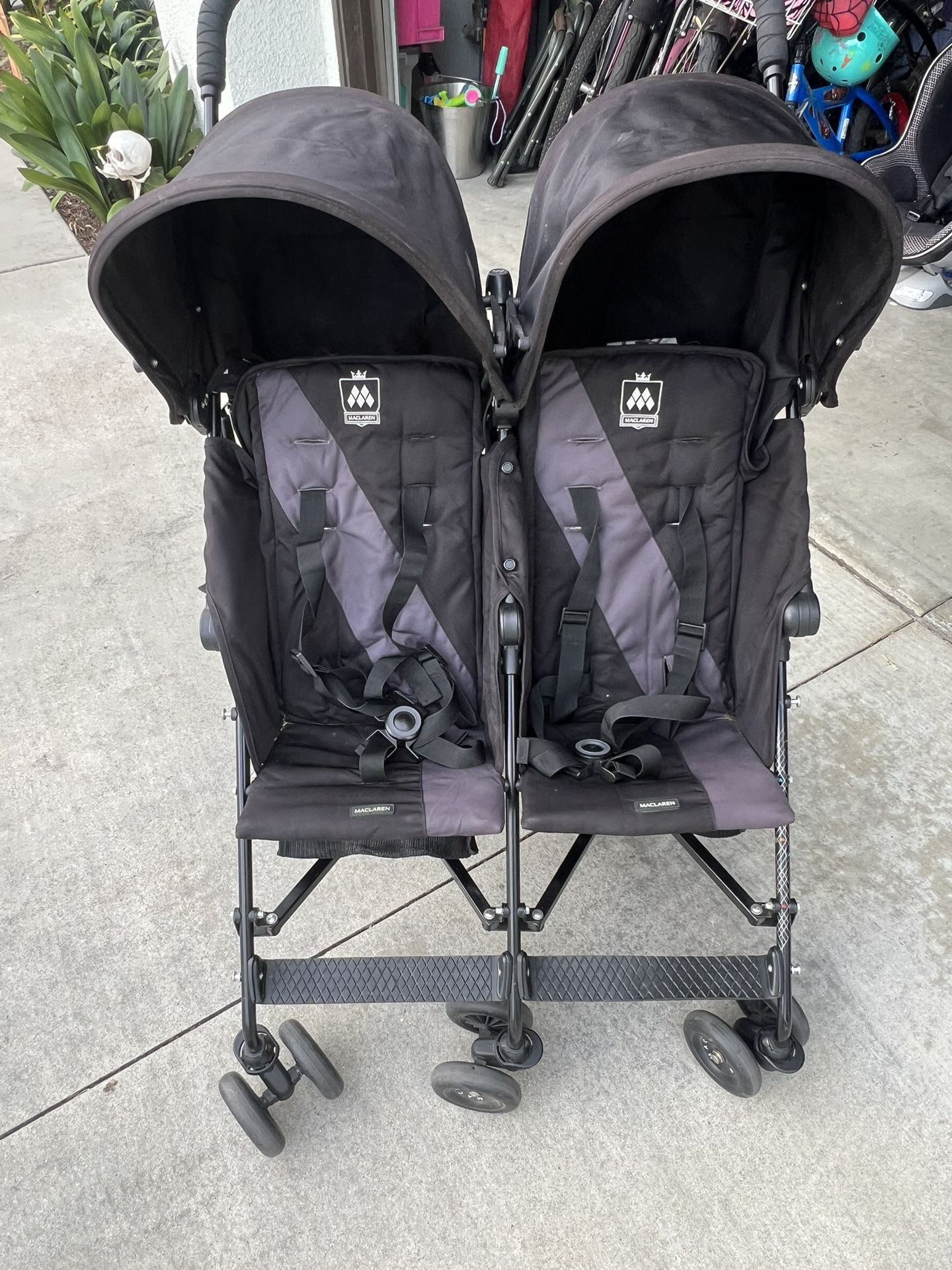 McLaren Double Stroller Black $50 Eastvale