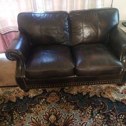 Leather Couches 3 Piece Set 