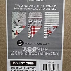 Hallmark 2 Sided Gift Wrap
