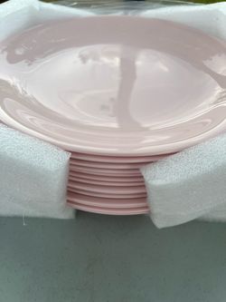 15 pink plates