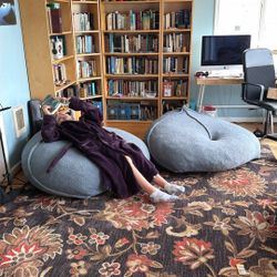 2 Big Fuzzy beanbags