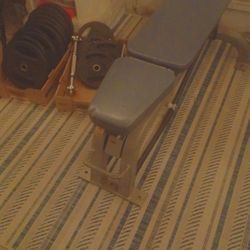 American Barbell Weight Set, 190 Pounds of Weights, Cybex Weight Bench, Dumbbells