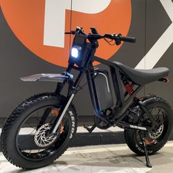 New - 52V1500W Electric E-Moto Dirt E-Bike, 40mph, 20x4.0 Kenda Fat Tire, 25ah Battery