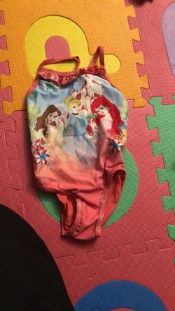 2/3 girls bathing suits cut like 2t