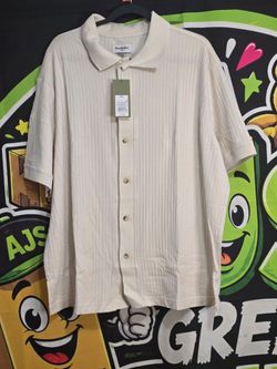 🤍 Goodfellow & Co Textured Button-Front Shirt - Size XXL - NEW WITH TAGS 🤍