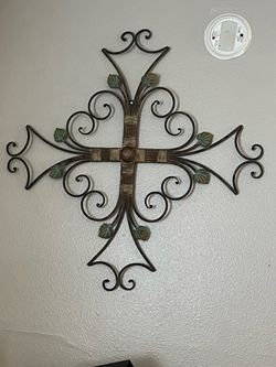 Decorative Metal Cross Wall Art