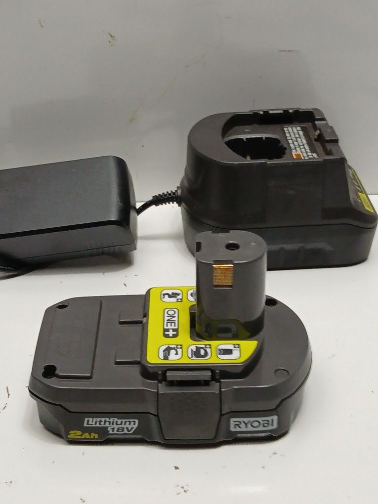 Ryobi 18v 2Ah Battery And Charger
