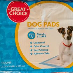 NEW Great Choice Dog Pads - 50 Count - 23" x 24".
