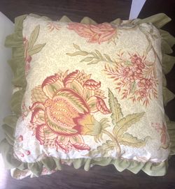 2 beautiful Anthropologie velvet pillows, like new condition, used in formal living room