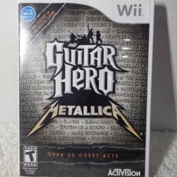 Guitar Hero: Metallica video game for  Nintendo Wii *CIB*