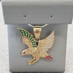 14k Eagle Pendant