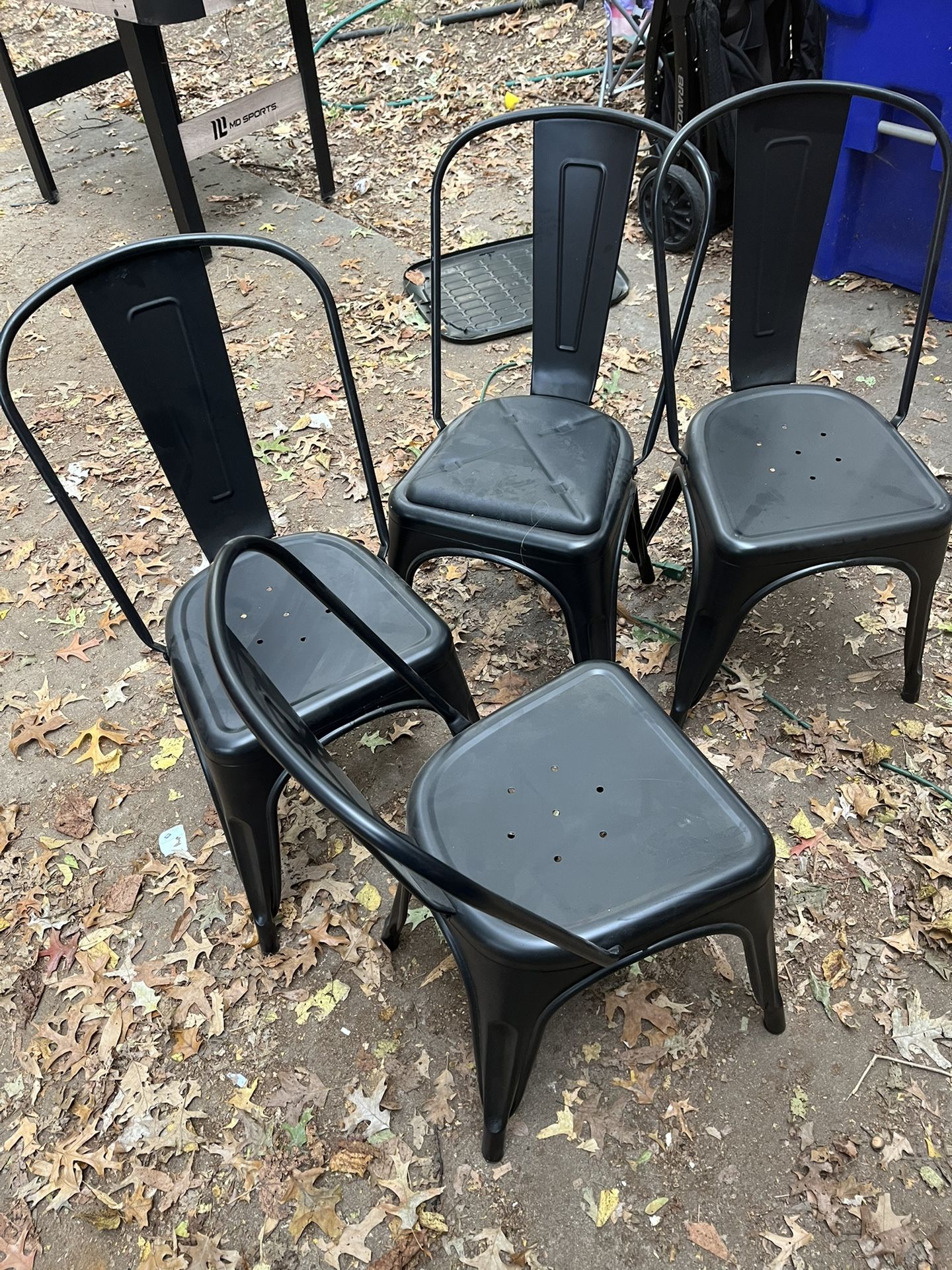 4 Metal Chairs