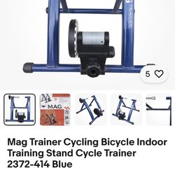Brand new Mag Trainer Cycling Bicycle Indoor Training Stand Cycle Trainer 2372-414 Blue