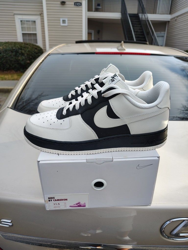$110  Local Pickup   Nike Air Force 1 Low Made By You Away Raiders Edition  Size 11.5 OG Boxl  No Trades Price Is Firm 