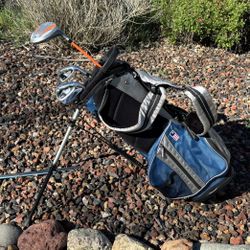 Junior US Kids WT-20 Golf Set(Driver/Fairway Wood+6i+8i+pw+putter+stand up bag)