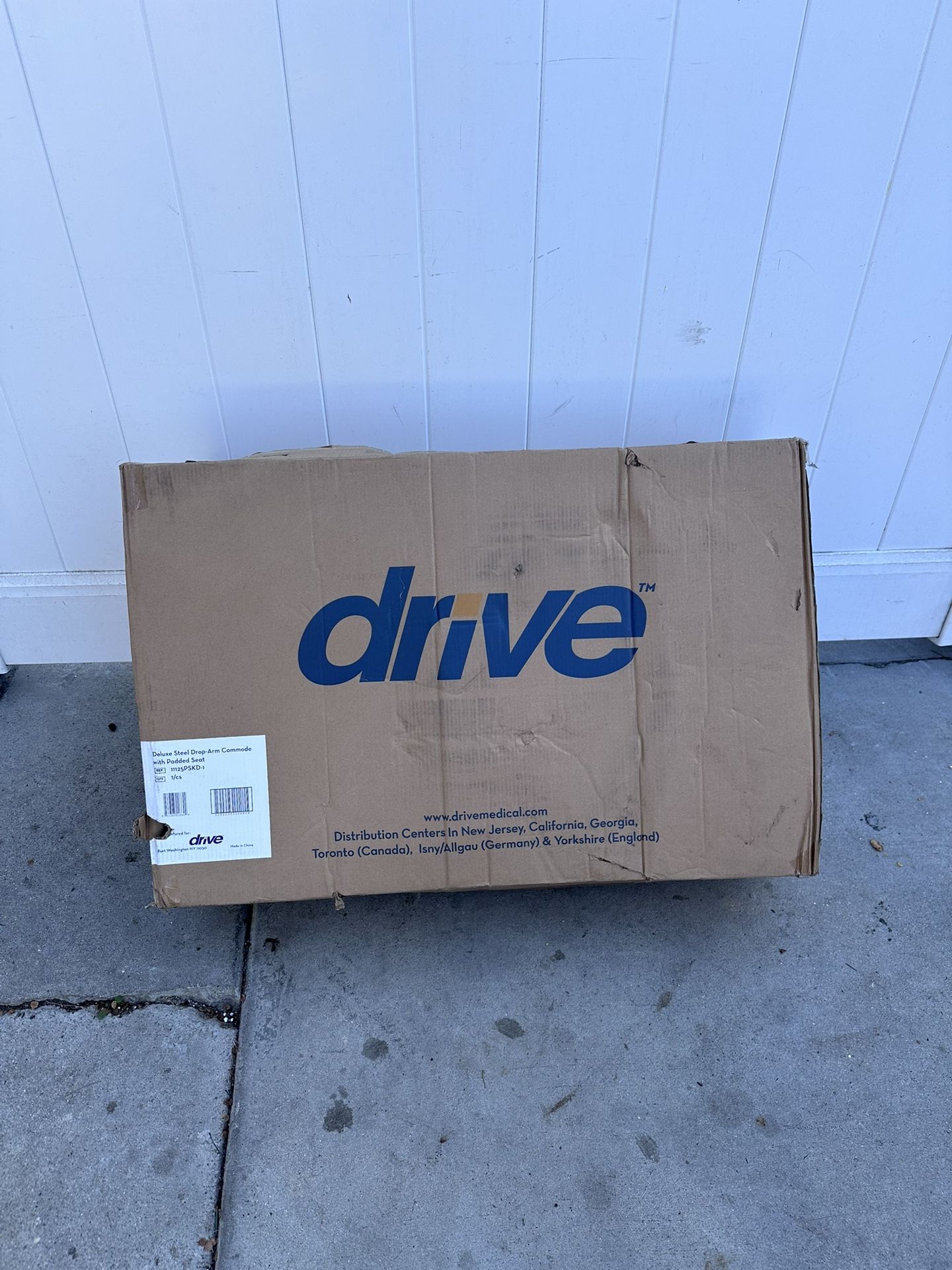 Drive Deluxe Steel Drop Arm Commode