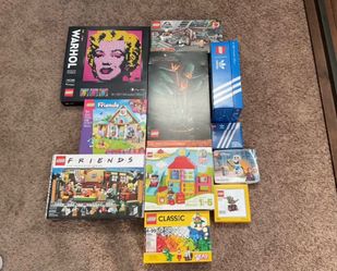 Lego lot- Friends, adidas, duplo, botanicals, Jurassic world, and Warhol