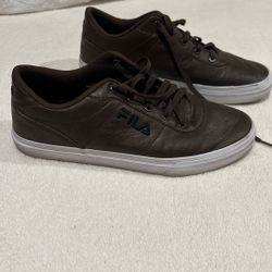 Men’s Fila Dark Brown Leather Sports Shoes
