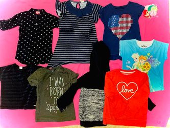Girls Tops Lot  Sizes 7-8 Preowned 