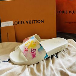 Pastel Louis Vuitton Slides