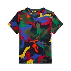 Ralph Lauren Childrenswear 2T Boys Polo Pony Camo Cotton Jersey T-Shirt & Fleece Jogger Pants 