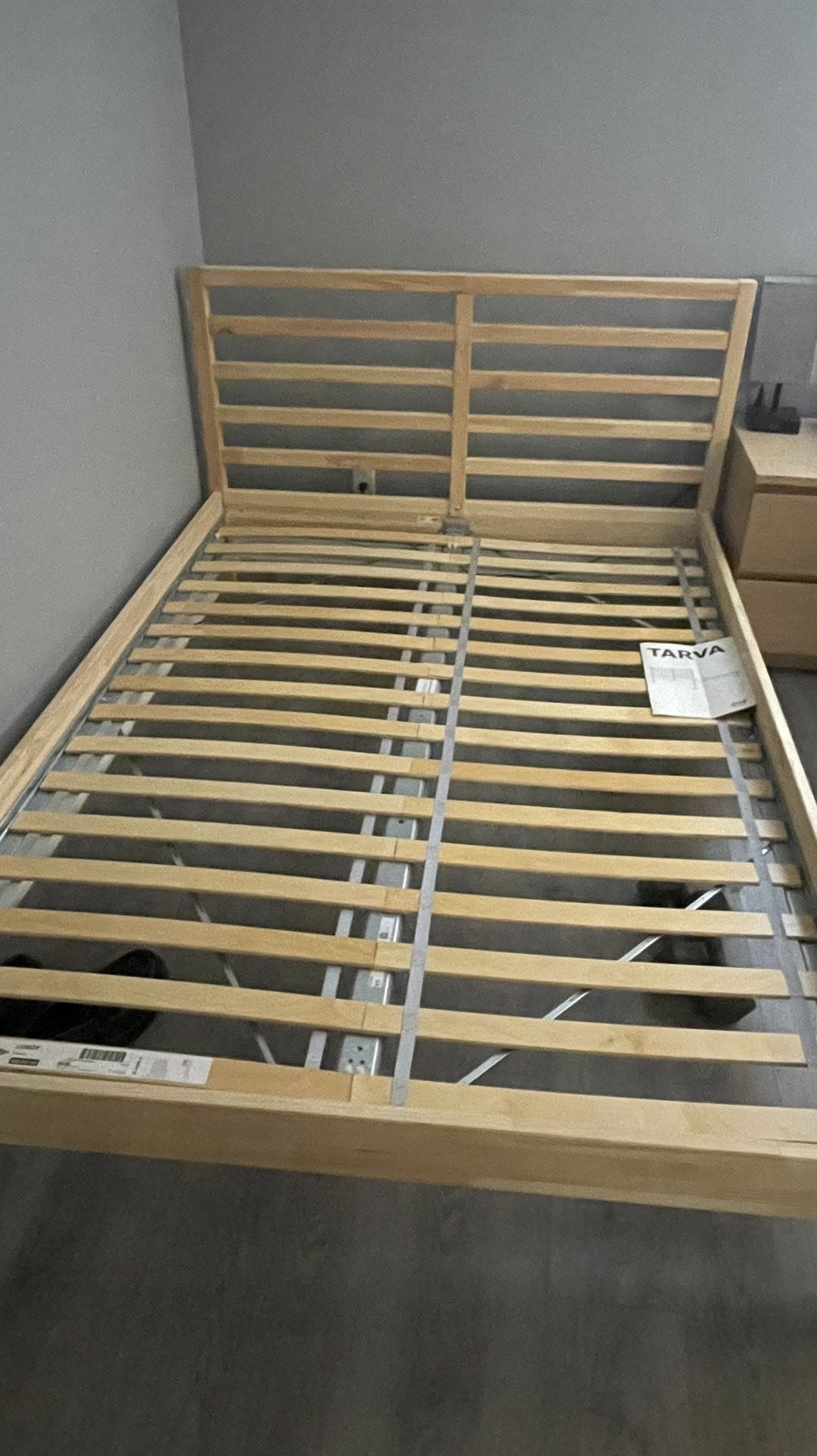 Tarva Full Bed frame (IKEA) & Slats