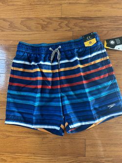 NWT Speedo Men’s comfort stretch UPF 50+  Swim Trunks size L