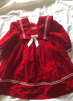 Girls velveteen holiday dress size 5