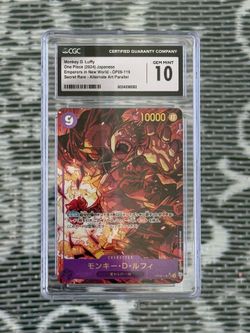 CGC 10 Monkey.D.Luffy (119) (Alternate Art) - Emperors in the New World (OP09)