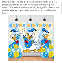 Disney Donald Duck Backdrop