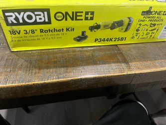Ryobi ONE+ 18V 3/8" Ratchet Kit (model P344K2SB1)