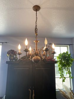 Brown Rustic Brand New Chandelier