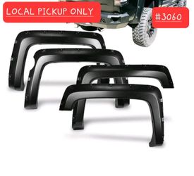 ➿️ 2014-18 Silverado 1500 5.8ft Short Bed Black Pocket Fender Flares  #3060