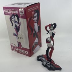 DC Harley Quinn Statue Figure Red White Black By J. Scott Campbell