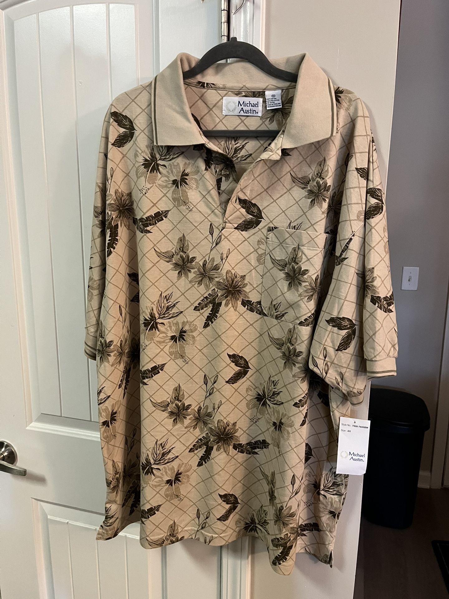 Big Men Shirt Size 4X