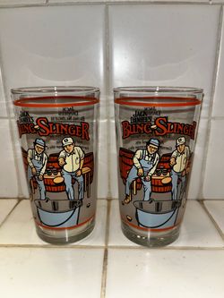 2x Jack Daniels Bung Slinger Glasses