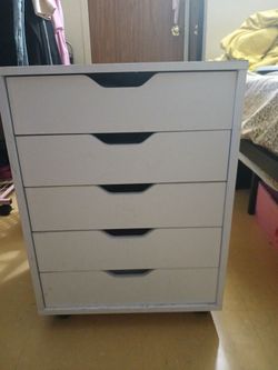 5 draw rolling cart