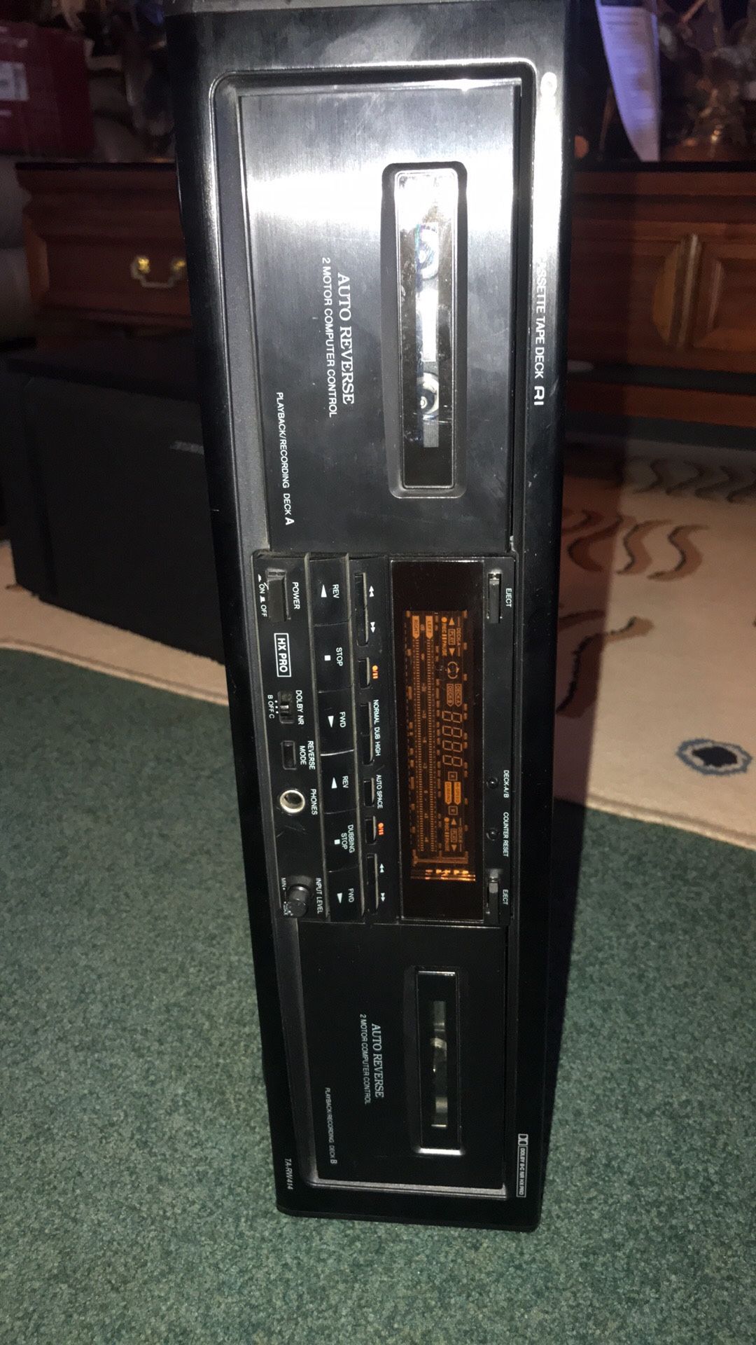 Onkyo TA Rw414 Double Cassette Stereo Deck Player Recorder