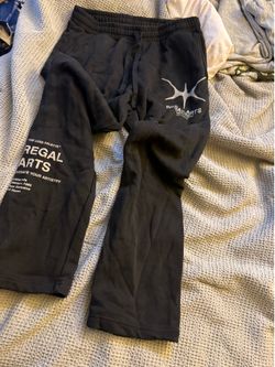 Regal Arts Black Graphic Sweatpants