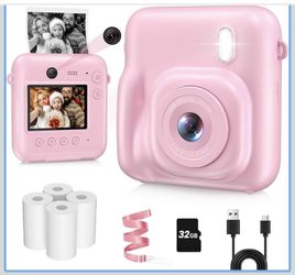 Kids Camera Instant Print (pink)