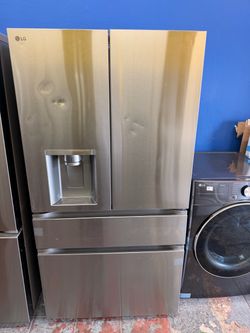 New LG refrigerator with minor dents