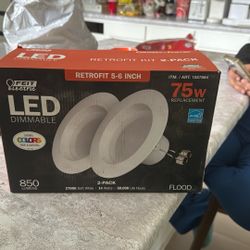 LED Recess Lights - 5/6 Inch - 2 Pack