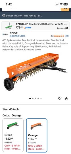 Tow behind aerater