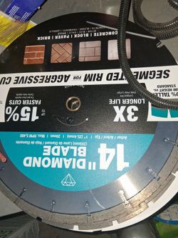 Makita 14 diamond concrete saw blade