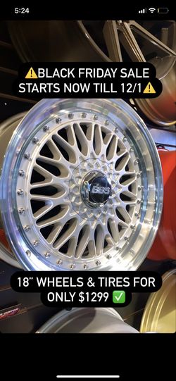18” BBS Rims Get Approved for Finance Now ! NO CREDIT CHECK