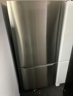Insignia Bottom Freezer Stainless Steel Fridge