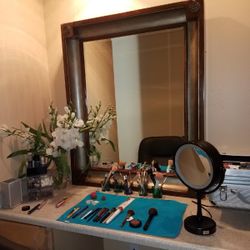 Mirror Wood Antique Framed 