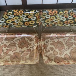 Vintage  Snack table and tray