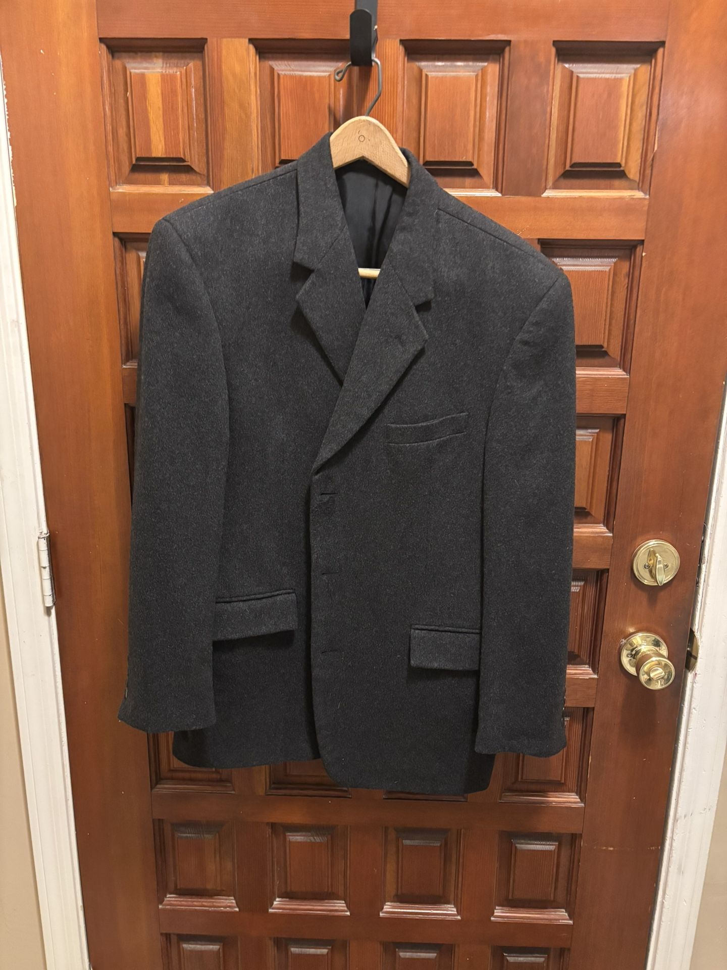 Men’s Gray Wool Peacoat