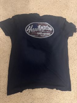 Huntington Surf & Sport Black Graphic T-Shirt